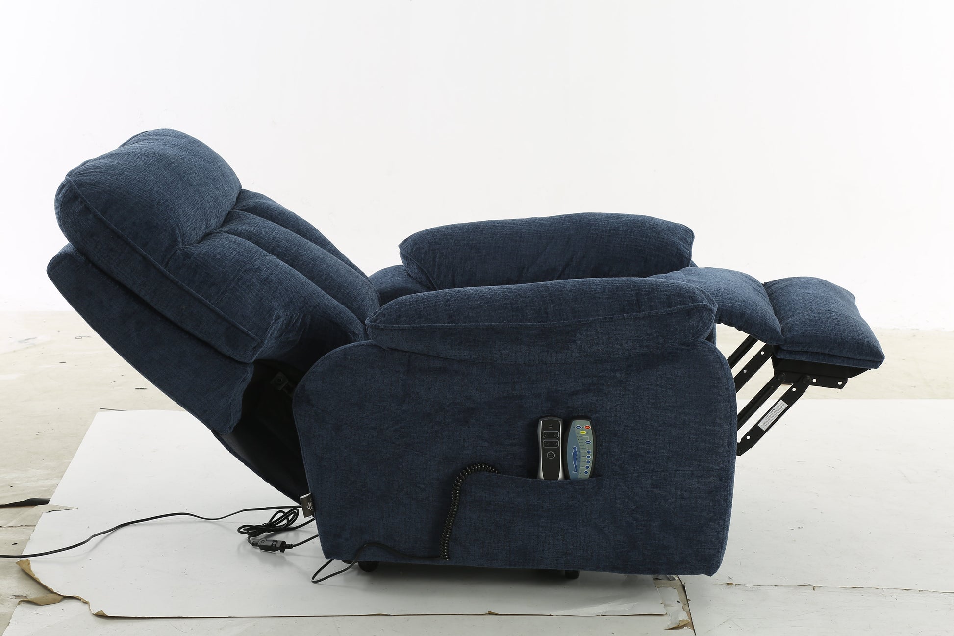 Colette Rise and Recline Massage Chair Blue - premium furniture with free Isle of Man and UK delivery