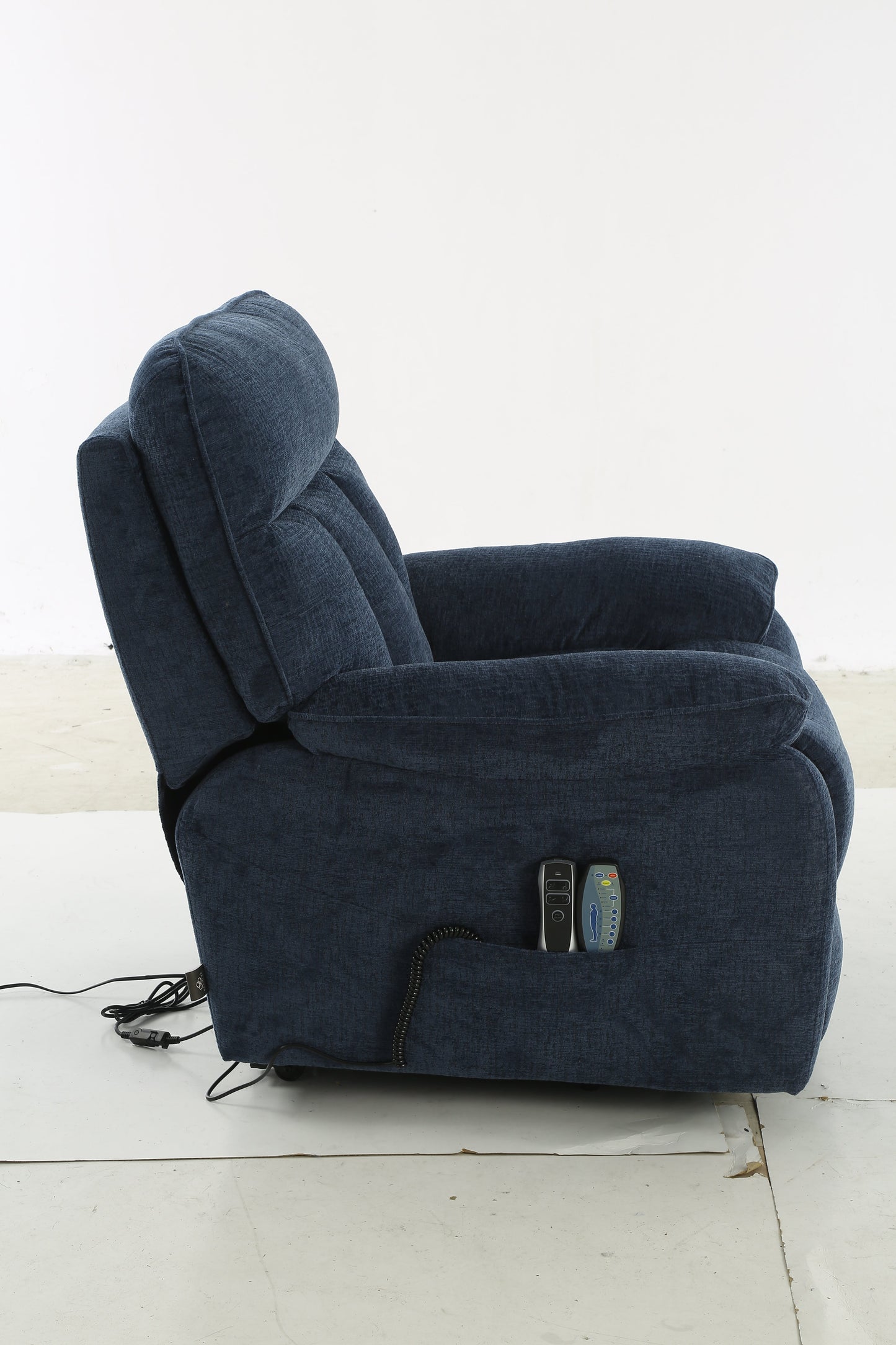 Colette Rise and Recline Massage Chair Blue - premium furniture with free Isle of Man and UK delivery