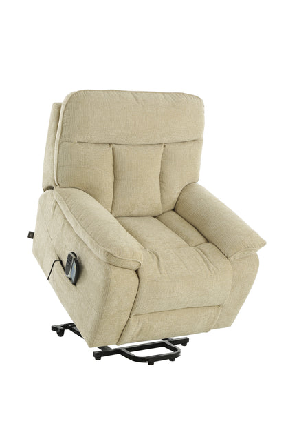 Colette Rise and Recline Massage Chair Beige - premium furniture with free Isle of Man and UK delivery