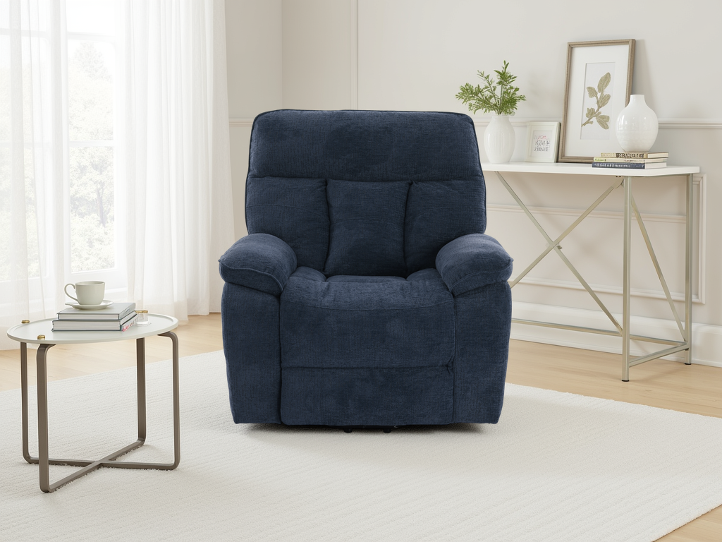 Colette Rise and Recline Massage Chair Blue - premium furniture with free Isle of Man and UK delivery