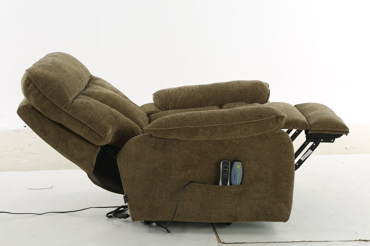 Colette Rise and Recline Massage Chair Brown - premium furniture with free Isle of Man and UK delivery