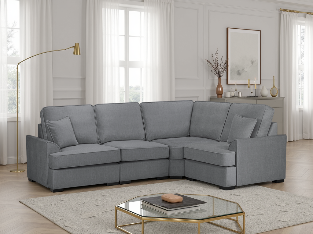 Fuvella Sofa Grey Universal Corner from Dreamy - sofa with free Isle of Man and UK delivery