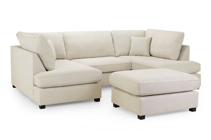 Cara Classic Sofa Beige U Shape Corner