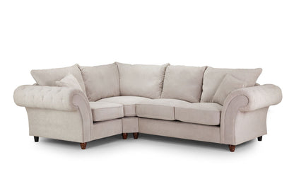 Willow Stone Left Hand Facing Corner sofa - premium fullback sofa with UK and Isle of Man delivery