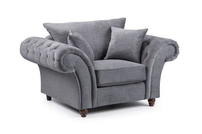 Willow Grey Armchair sofa - premium fullback sofa with UK and Isle of Man delivery