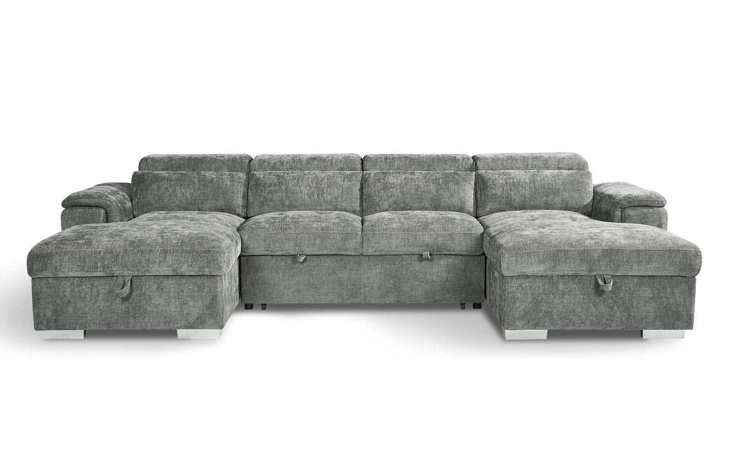 Alto Sofabed Grey U Shape Corner from Dreamy - sofa with free Isle of Man and UK delivery