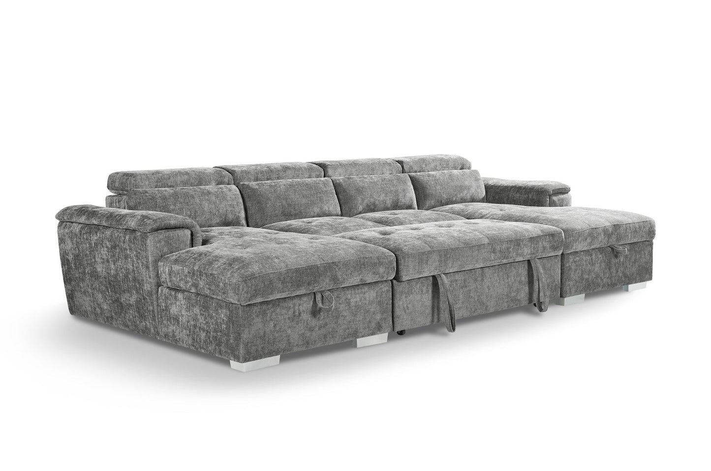 Alto Sofabed Grey U Shape Corner from Dreamy - sofa with free Isle of Man and UK delivery