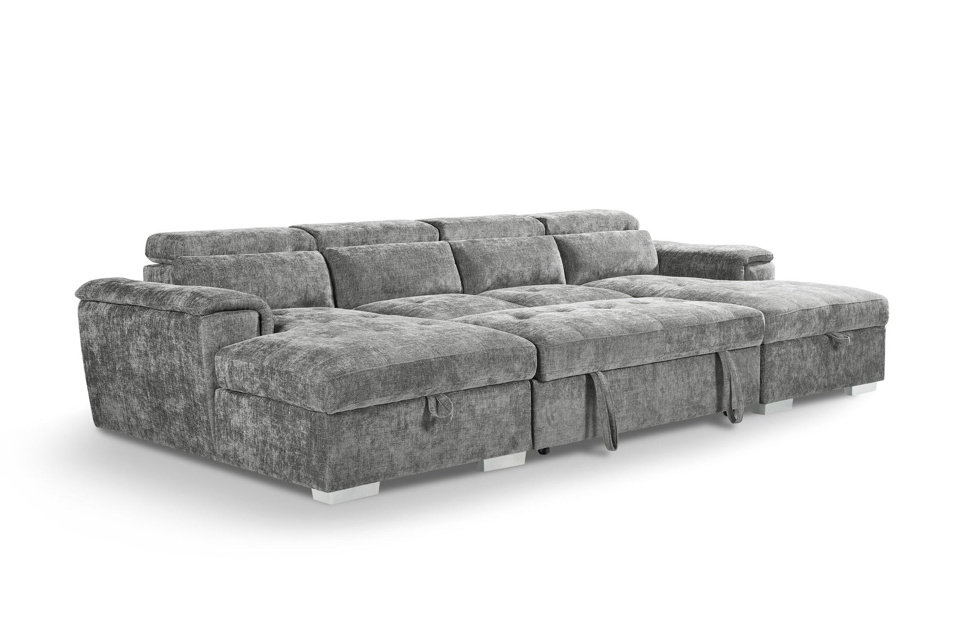 Alto Sofabed Grey U Shape Corner from Dreamy - sofa with free Isle of Man and UK delivery