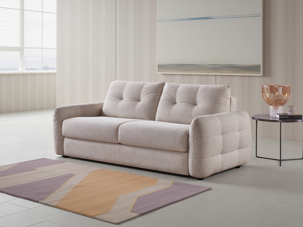 Atora Sofabed Beige 3 Seater - compact sofa bed - Dreamy furniture