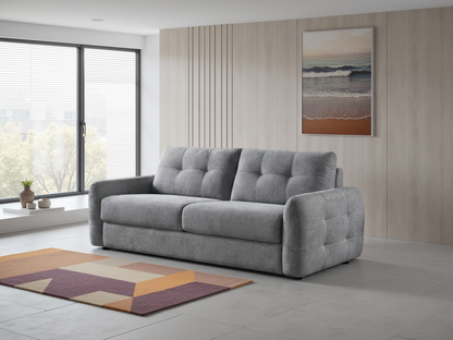 Atora Sofabed Grey 3 Seater - compact sofa bed - Dreamy furniture