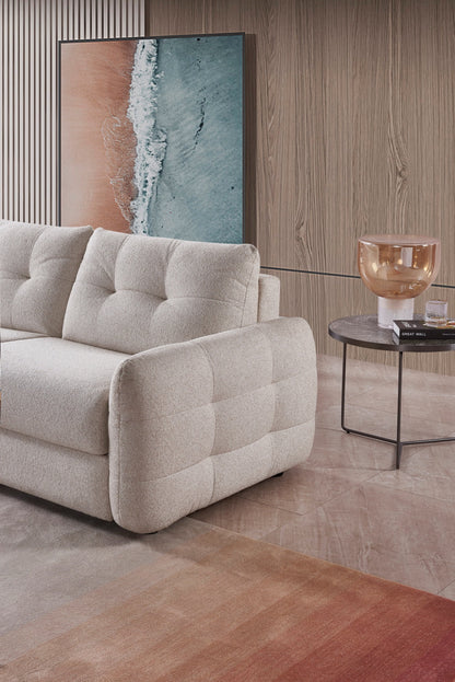 Atora Sofabed Beige 3 Seater - compact sofa bed - Dreamy furniture