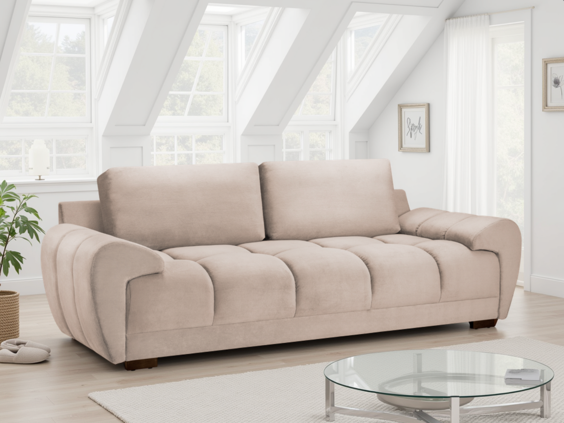 Azura Sofa Mocha 3 Seater at Dreamy furniture store