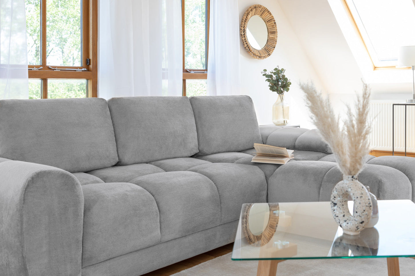 Azura Sofabed Grey Universal Corner