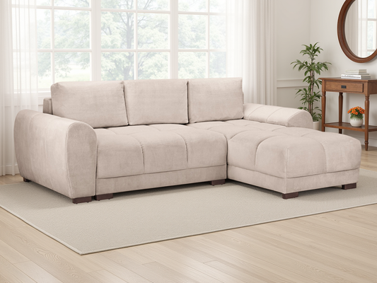Azura Sofabed Mocha Universal Corner at Dreamy – corner sofa bed UK with free Isle of Man and UK delivery