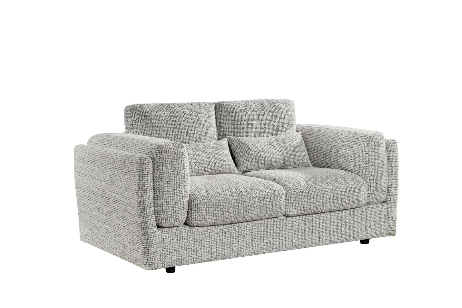 Barbi Sofa Grey 2 Seater - deep seat fabric sofa UK at Dreamy