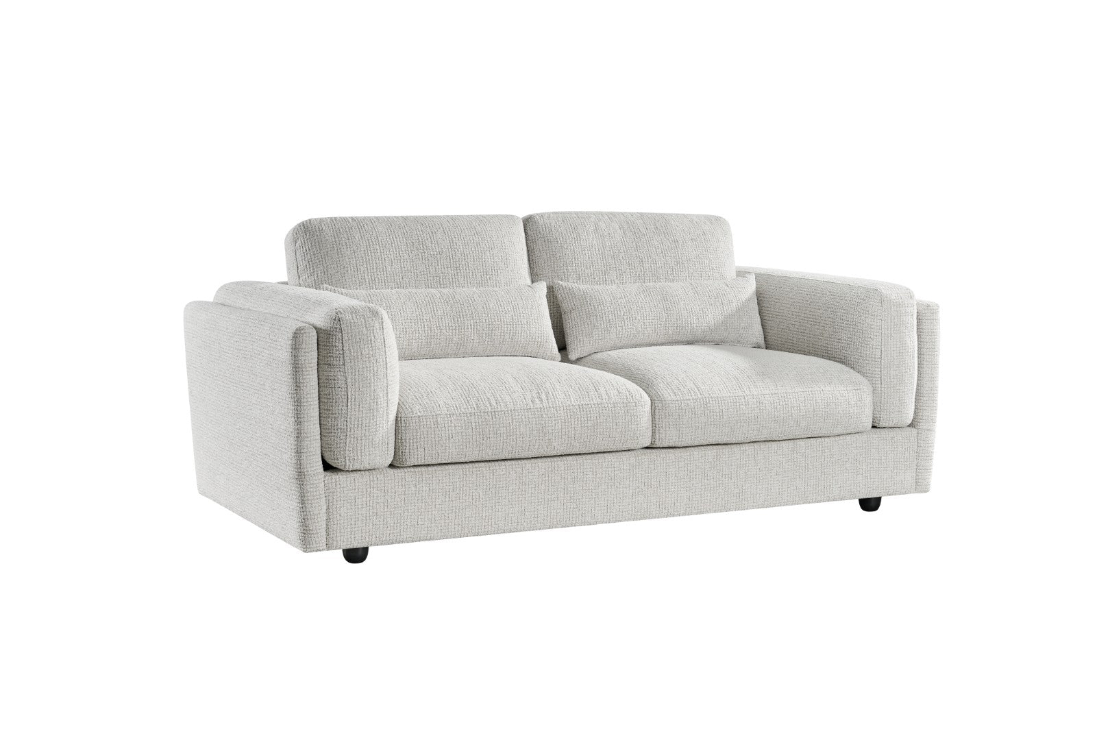 Barbi Sofa Beige 3 Seater - deep seat fabric sofa UK at Dreamy