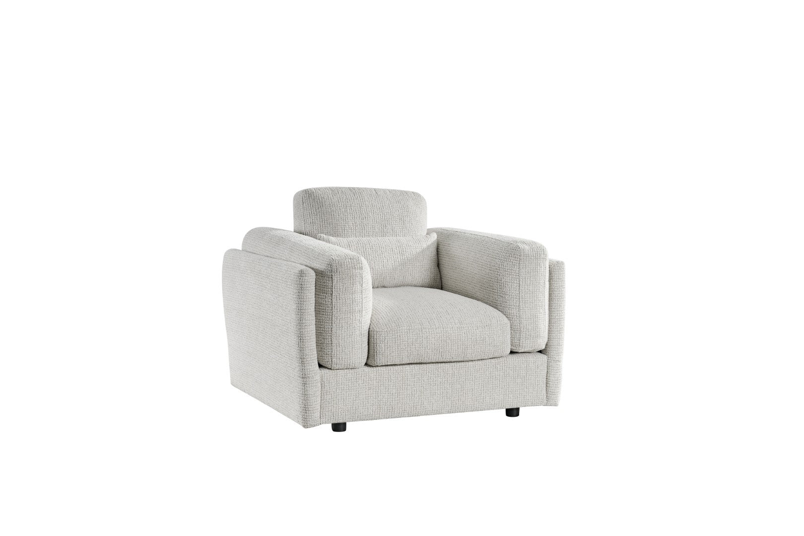 Barbi Sofa Beige Armchair - deep seat fabric sofa UK at Dreamy