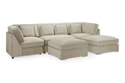 Bela Sofa Beige U Shape Corner from Dreamy - sofa with free Isle of Man and UK delivery