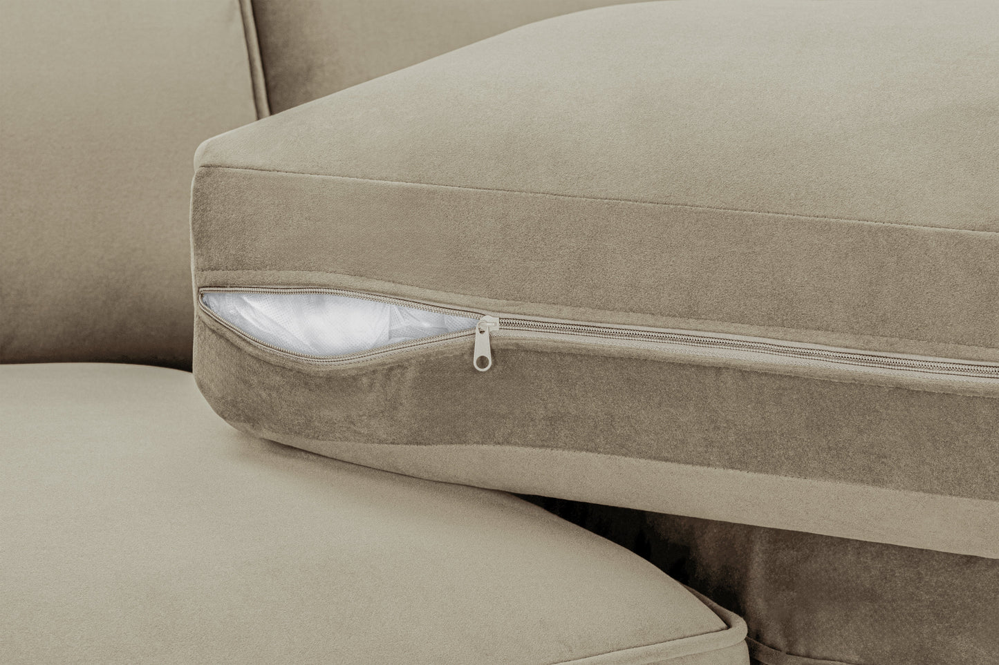 Bela Sofa Beige U Shape Corner from Dreamy - sofa with free Isle of Man and UK delivery
