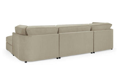 Bela Sofa Beige U Shape Corner from Dreamy - sofa with free Isle of Man and UK delivery