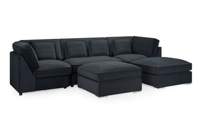 Bela Sofa Slate U Shape Corner from Dreamy - sofa with free Isle of Man and UK delivery