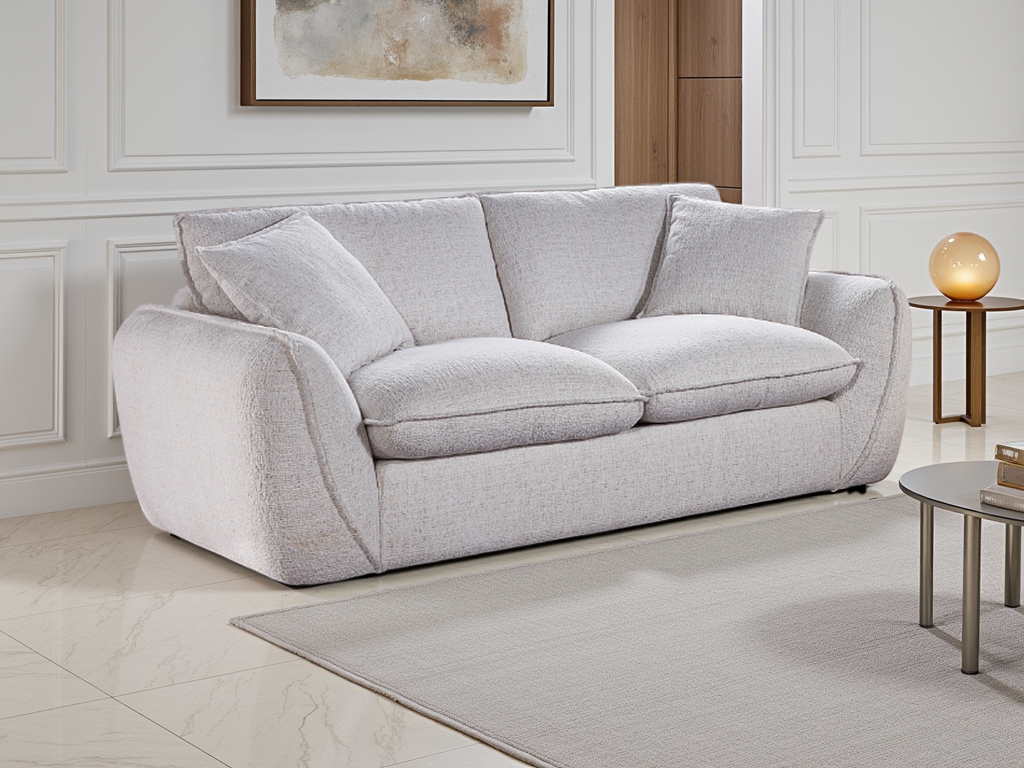 Bethany Sofa Beige 2 Seater - modern fabric sofa - Dreamy furniture