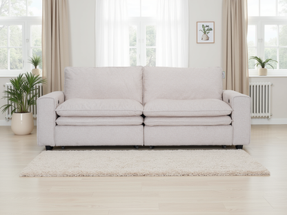 Flo Cloud Beige Electric Sofa - premium furniture with free Isle of Man and UK delivery