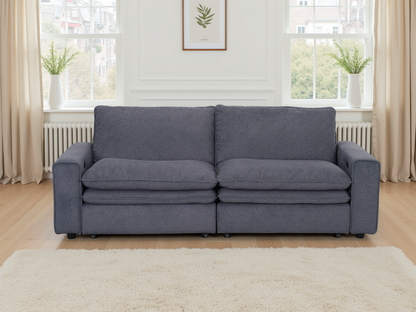 Flo Cloud Grey Electric Sofa - premium furniture with free Isle of Man and UK delivery