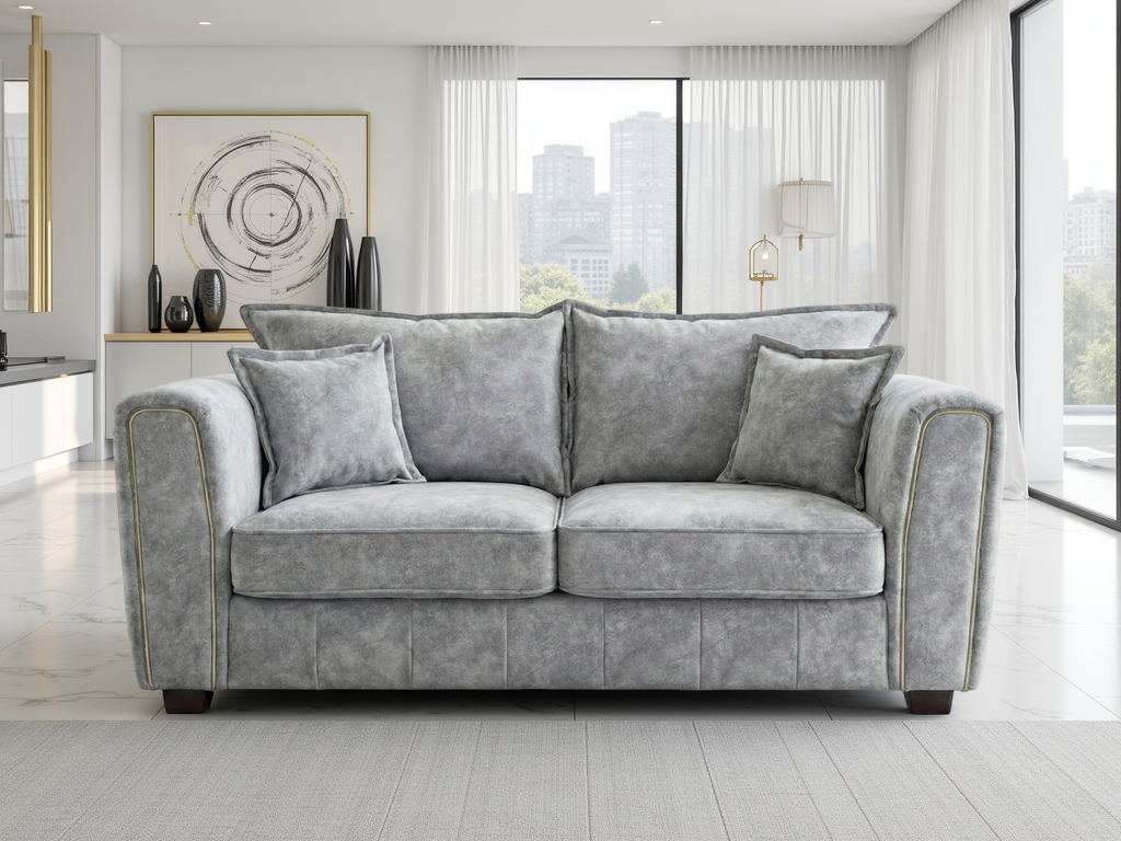 Selina Sofa Grey 2 Seater - Buy Sofas UK