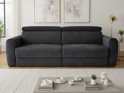 Dakota Electric Sofabed Black 3 Seater - premium sofabed with free Isle of Man and UK delivery
