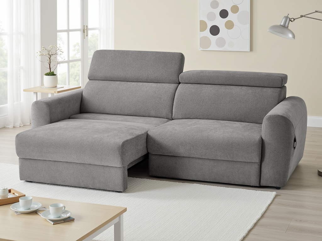 Dakota Electric Sofabed Grey 3 Seater - premium sofabed with free Isle of Man and UK delivery