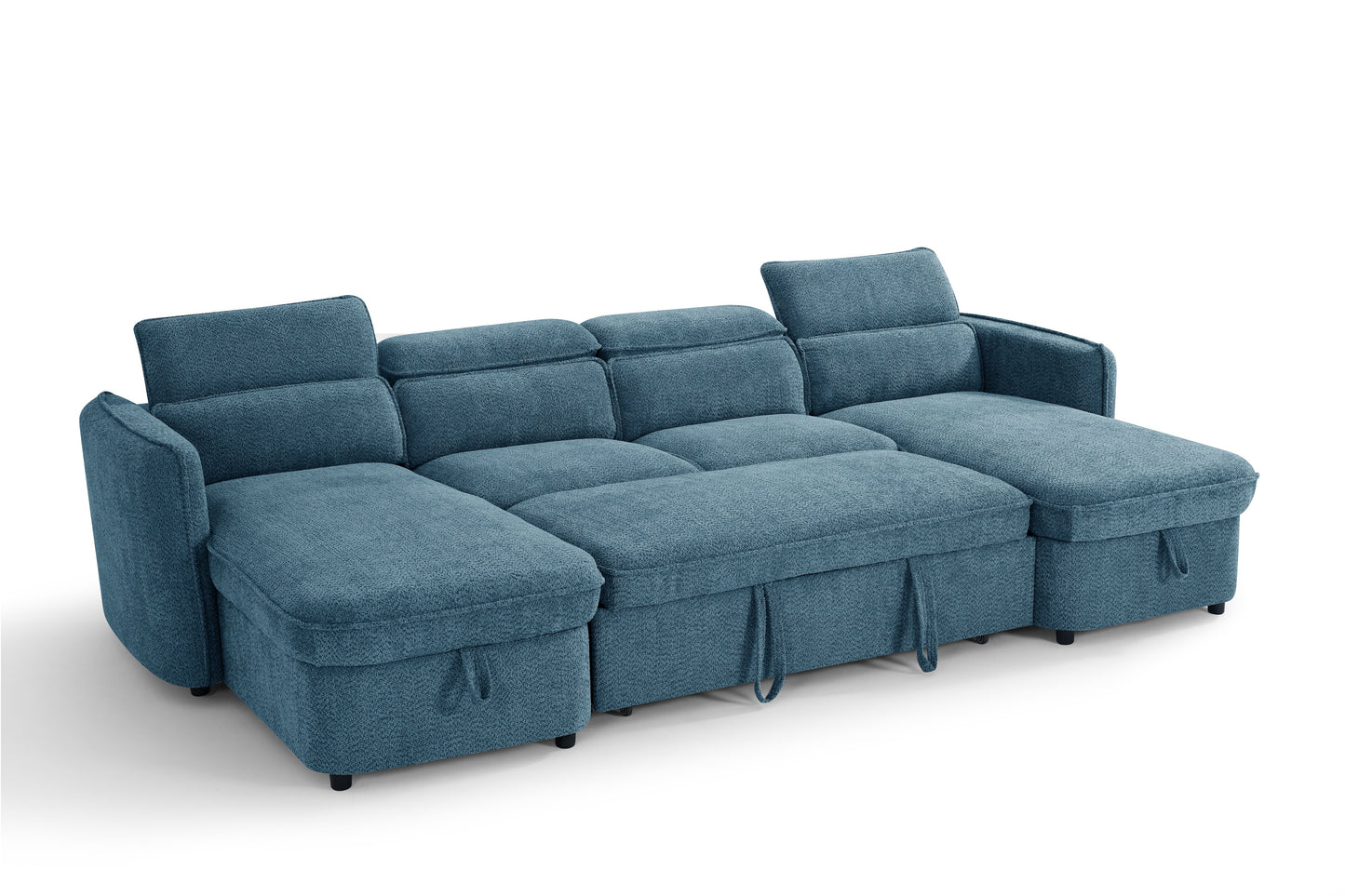 Camila Sofabed Blue U Shape Corner - Camila sofa range - Dreamy furniture Isle of Man and UK
