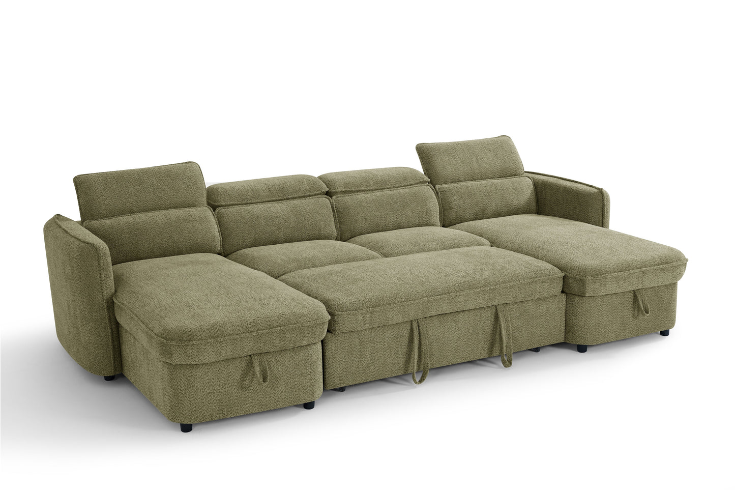 Camila Sofabed Green U Shape Corner - Camila sofa range - Dreamy furniture Isle of Man and UK