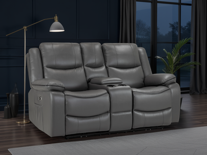 Haven Electric Recliner Sofa Grey 2 Seater at Dreamy – electric recliner sofa UK with free Isle of Man and UK delivery