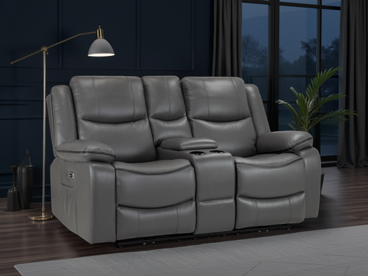 Haven Electric Recliner Sofa Grey 2 Seater at Dreamy – electric recliner sofa UK with free Isle of Man and UK delivery