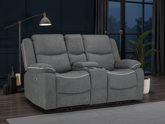 Haven Electric Recliner Sofa Graphite 2 Seater at Dreamy – electric recliner sofa UK with free Isle of Man and UK delivery