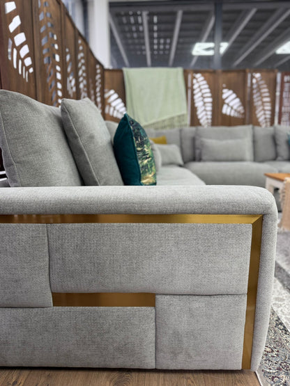Julian Sofa Grey Large Corner - large corner sofa - Dreamy furniture