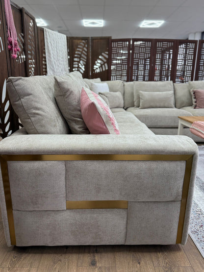 Julian Sofa Beige Large Corner - large corner sofa - Dreamy furniture