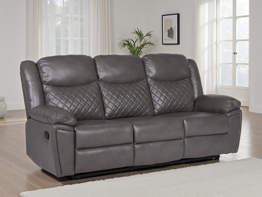Mya Recliner Sofa Grey 3 Seater from Dreamy - sofa with free Isle of Man and UK delivery