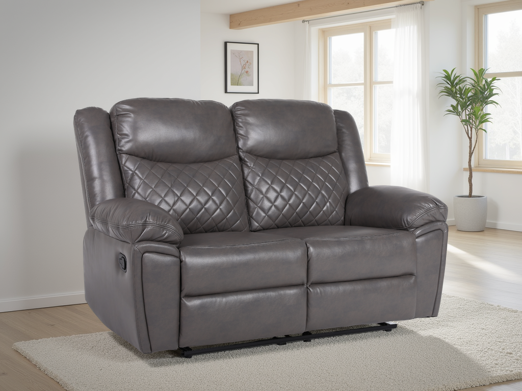 Mya Recliner Sofa Grey 2 Seater from Dreamy - sofa with free Isle of Man and UK delivery