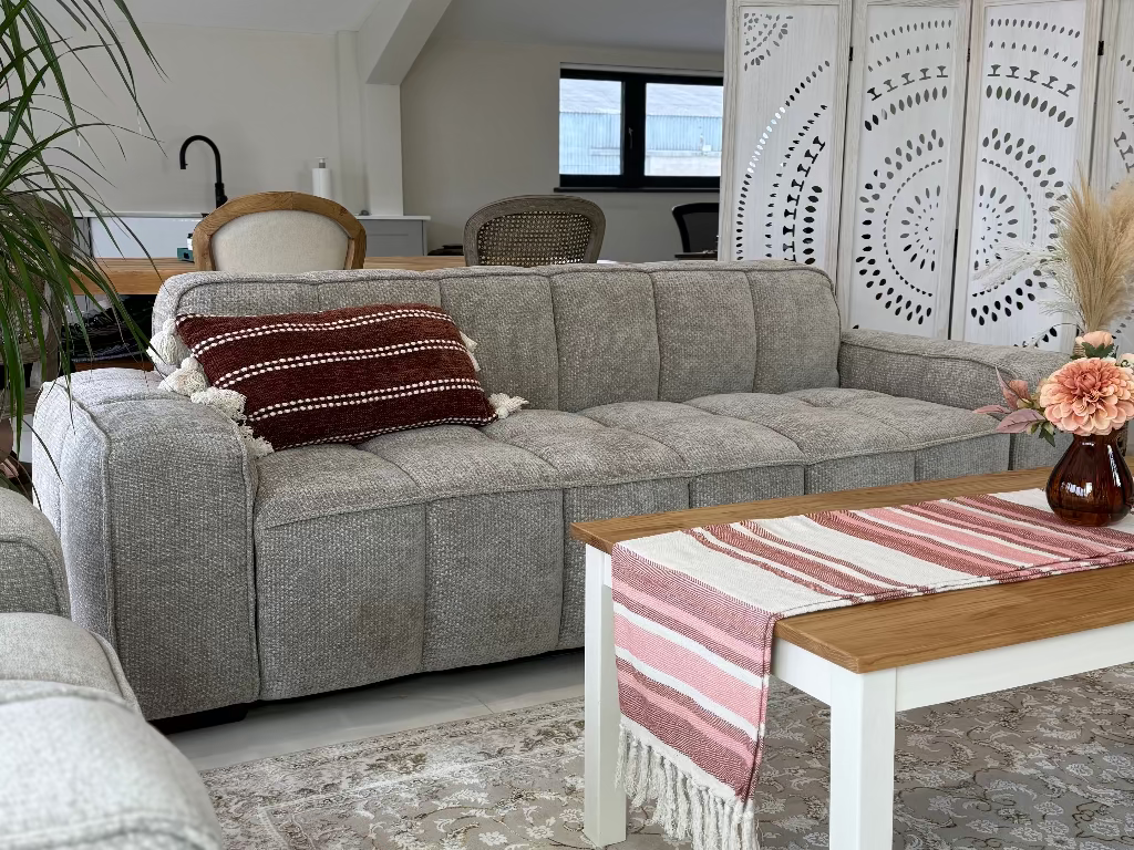 Paris Sofa Beige 3 Seater - premium sofa with free Isle of Man and UK delivery