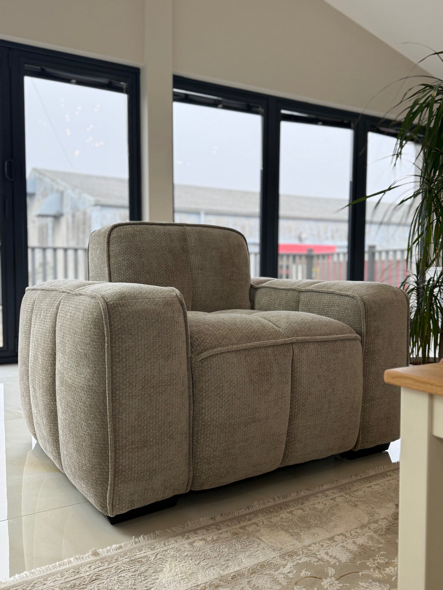 Palmer Sofa Beige Armchair - Palmer Sofa Beige Armchair armchair Isle of Man UK delivery