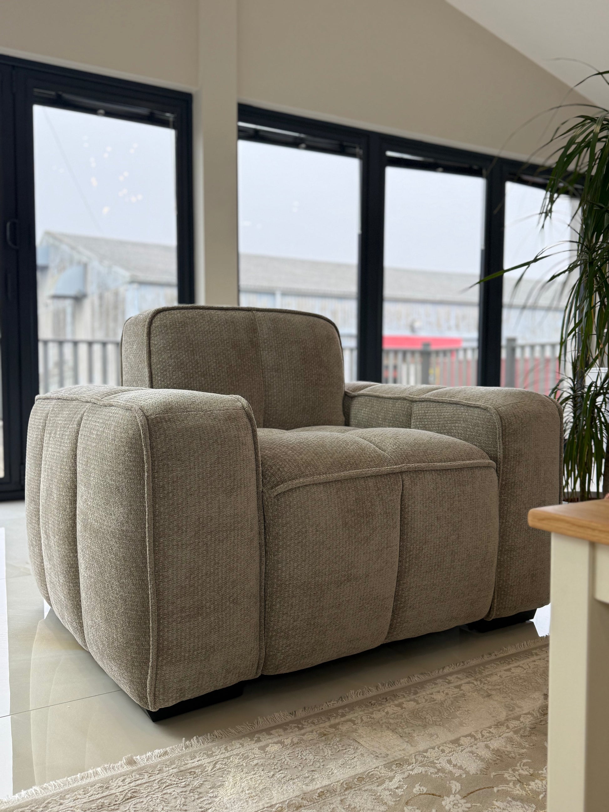 Palmer Sofa Beige Armchair - Palmer Sofa Beige Armchair armchair Isle of Man UK delivery