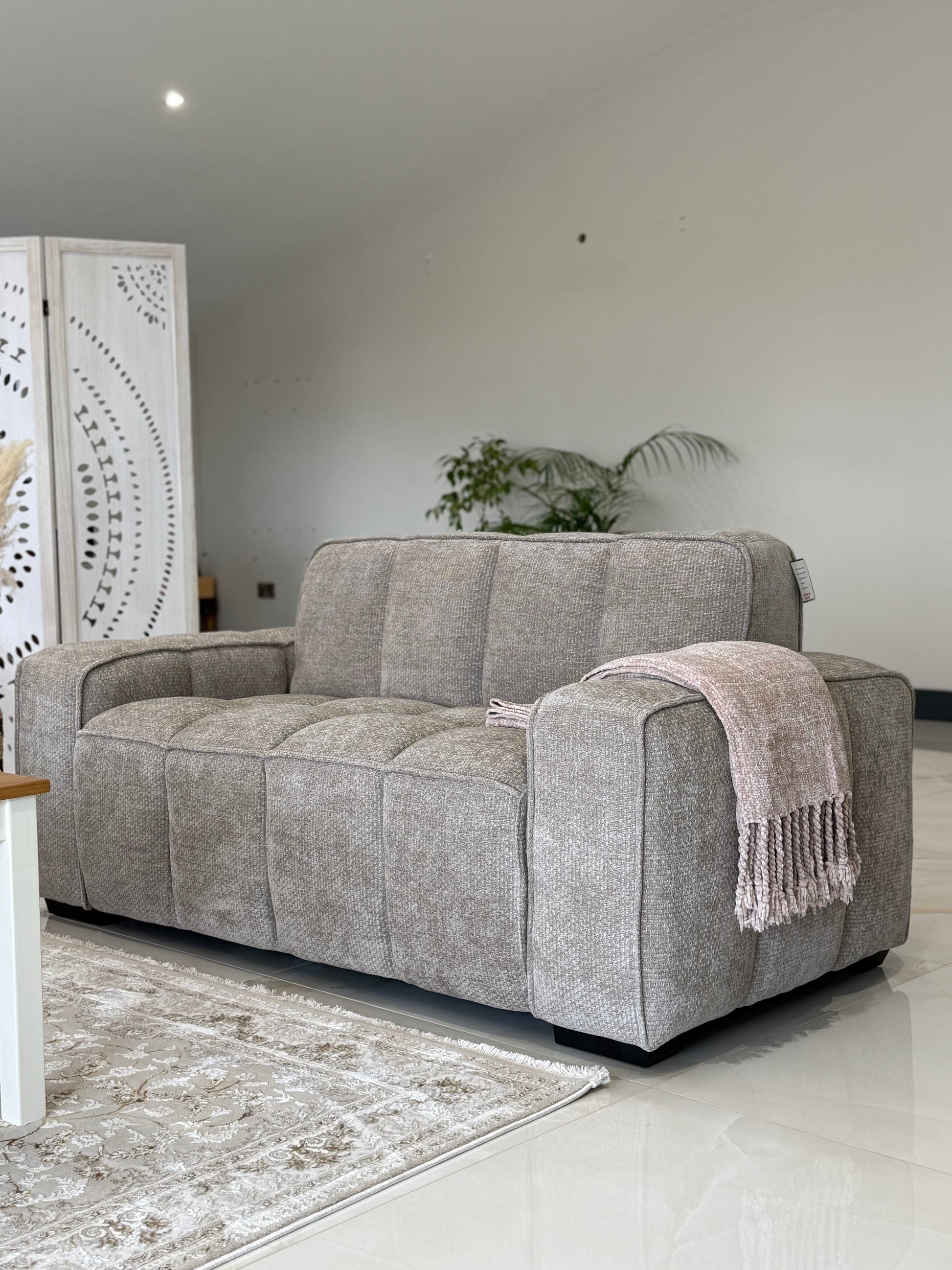 Paris Sofa Beige 2 Seater - premium sofa with free Isle of Man and UK delivery