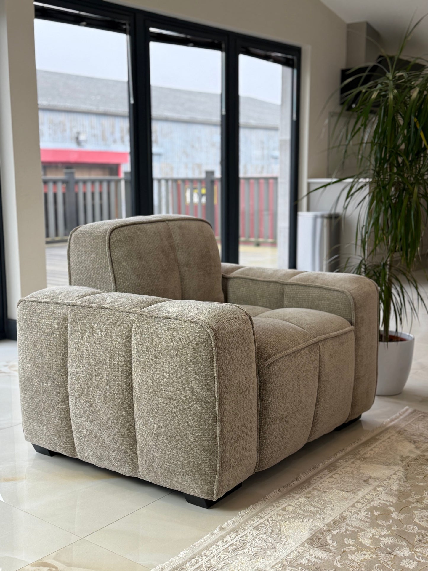 Palmer Sofa Beige Armchair - Palmer Sofa Beige Armchair armchair Isle of Man UK delivery