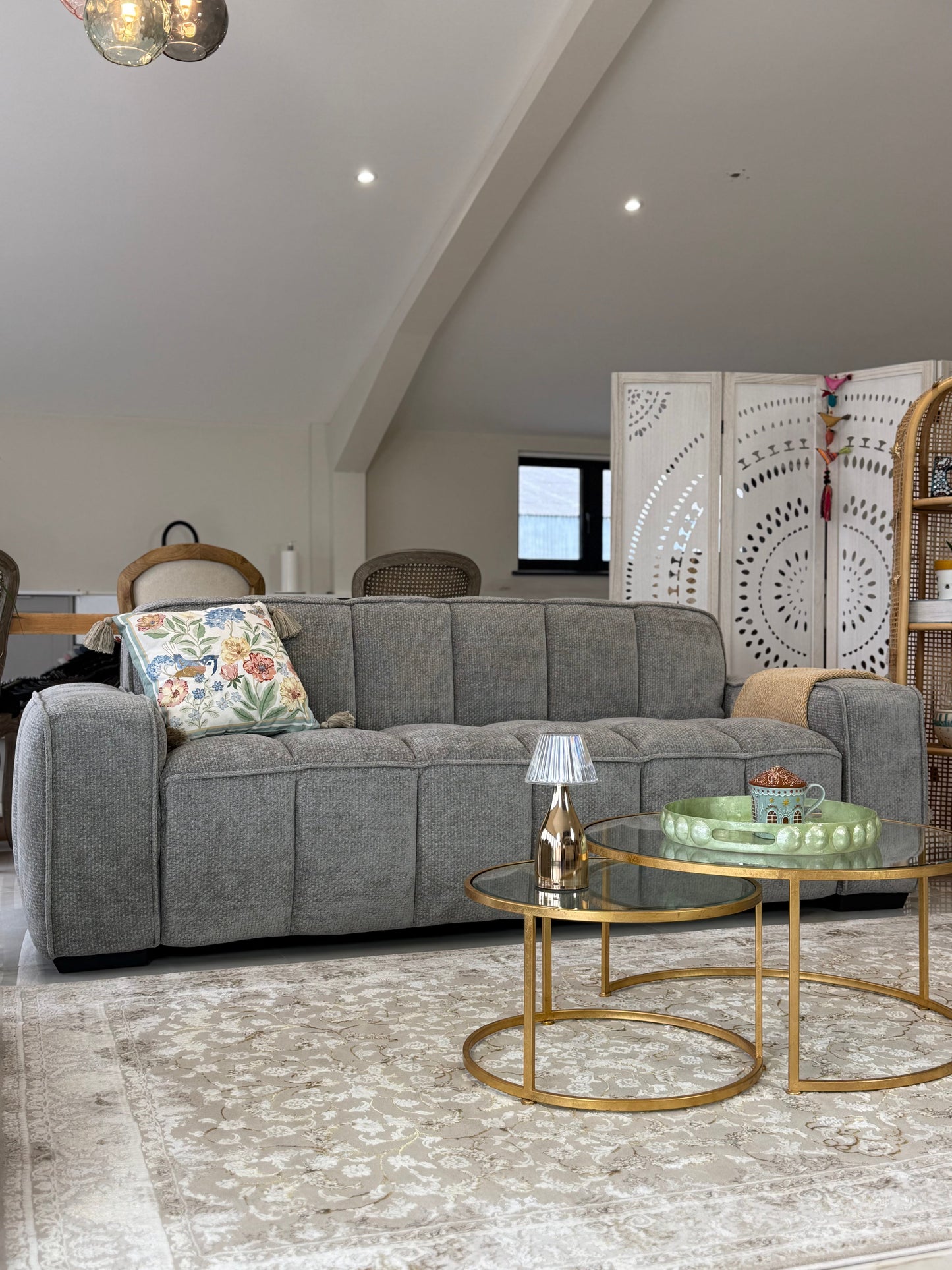 Palmer Sofa Grey 3 Seater - Palmer Sofa Grey 3 Seater 3 seater sofa Isle of Man UK delivery