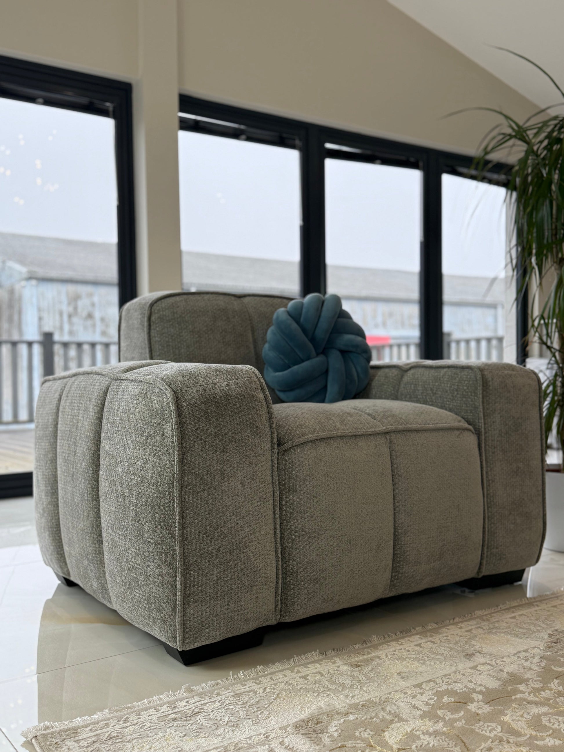 Palmer Sofa Grey Armchair - Palmer Sofa Grey Armchair armchair Isle of Man UK delivery