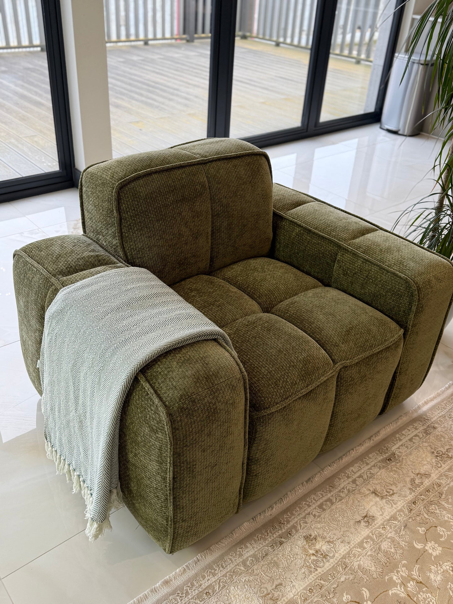 Palmer Sofa Olive Armchair - Palmer Sofa Olive Armchair armchair Isle of Man UK delivery