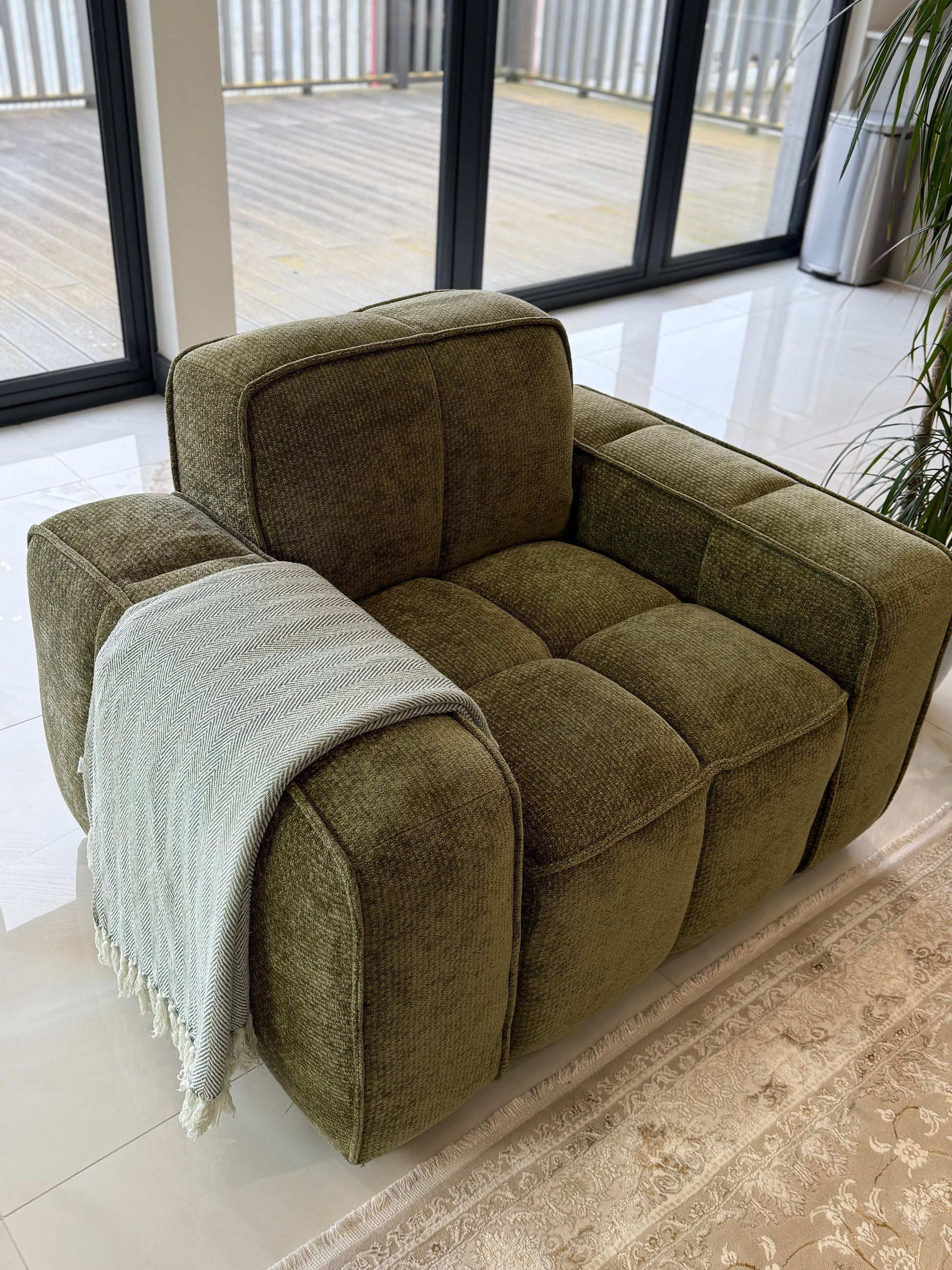 Palmer Sofa Olive Armchair - Palmer Sofa Olive Armchair armchair Isle of Man UK delivery