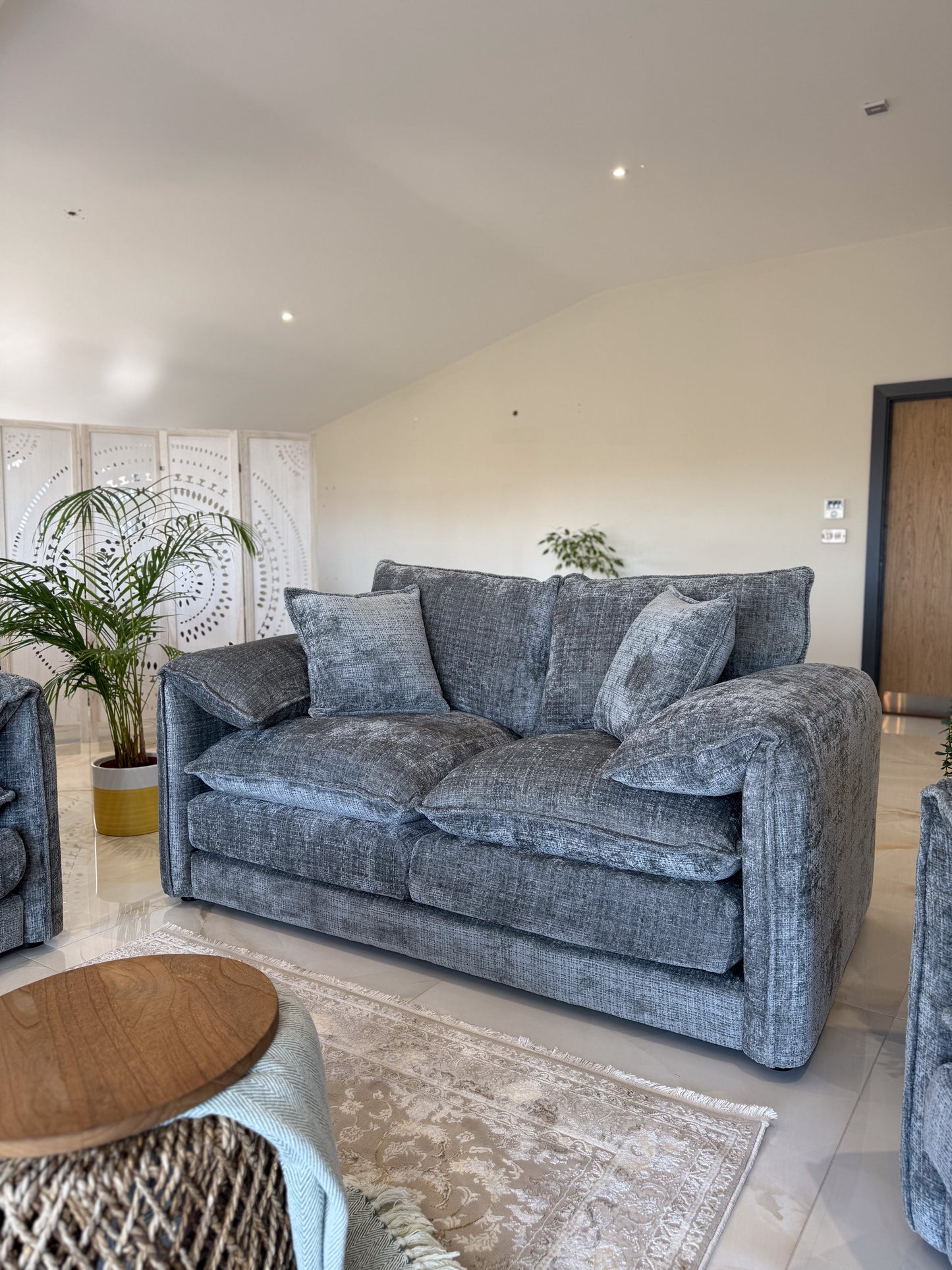 Sonia Sofa Grey 2 Seater - premium sofa with free Isle of Man and UK delivery